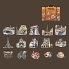 30Pcs 15 Styles Travel Theme PET Waterproof Self Adhesive Stickers PW-WG28760-01-1