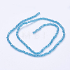 Electroplate Glass Beads Strands EGLA-F003-C15-3