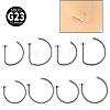 G23 Titanium C Shaped Clip on Nose Rings WGA60F5-02-1