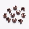 Brass Crimp Beads Covers X-KK-H289-NFR-NF-1