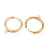 316 Stainless Steel Huggie Hoop Earring Findings EJEW-B158-01F-G-2