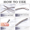 20Pcs Column Alloy Shoelace Buckle Connectors FIND-CY0001-95B-6