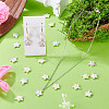 30Pcs 5 Colors Alloy Rhinestone Pendants RB-TA0001-37-7