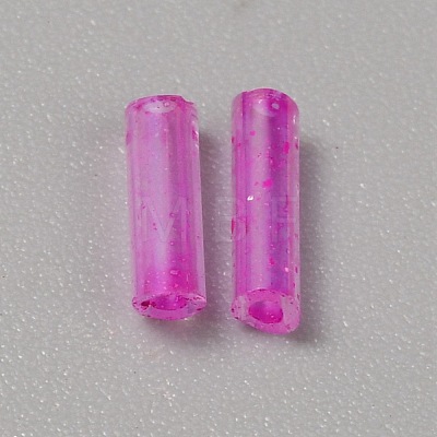 300Pcs Transparent Glass Round Bugle Beads GLAA-WH0015-74K-1