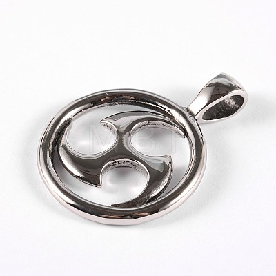 316 Surgical Stainless Steel Pendants STAS-E070-44-1