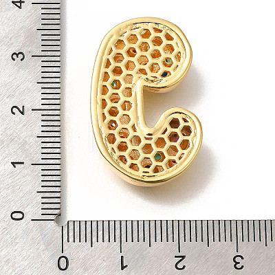 Brass Cubic Zirconia Pendants KK-M295-13G-J-1