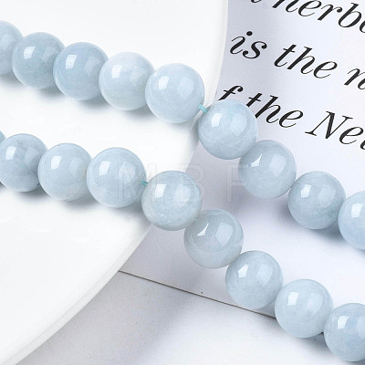 Natural Chalcedony Beads Strands G-S333-10mm-004-1