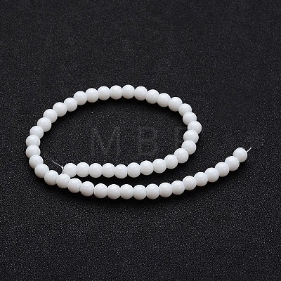 Opaque Color Glass Round Bead Strands GLAA-I026-10mm-02-1