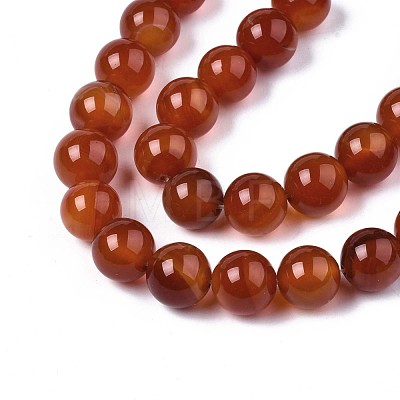 Natural Carnelian Beads Strands G-S259-32-12mm-1