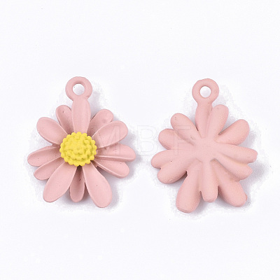 Spray Painted Alloy Pendants PALLOY-N0147-04C-1
