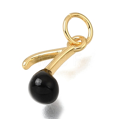 Brass Enamel Pendants KK-G605-27G-1