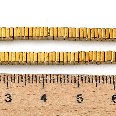 Electroplated Synthetic Non-magnetic Hematite Beads Strands G-P262-22-G01-1