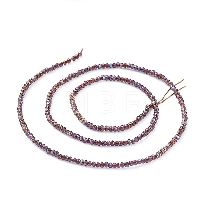 Electroplate Glass Beads Strands EGLA-F149-FR-05-1