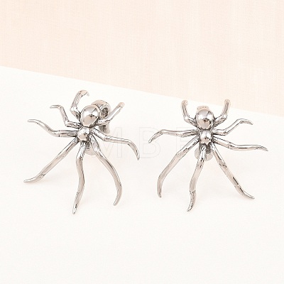 316 Surgical Stainless Spider Cuff Earrings EJEW-C160-03AS-1