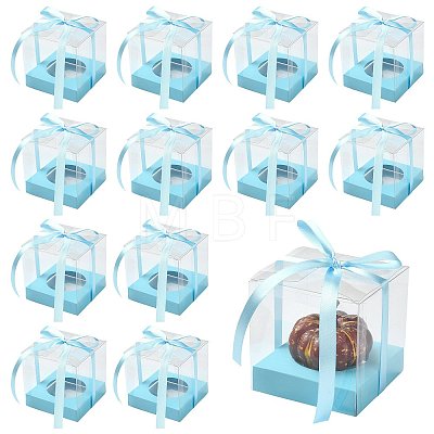 Square PET & Paper Bakery Box CON-FZC0002-004D-1