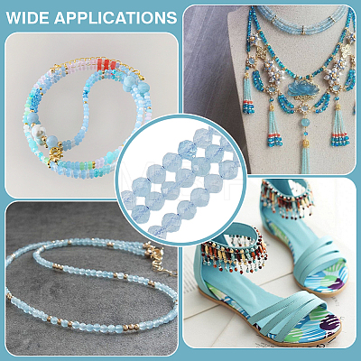 2 Strands Natural Aquamarine Beads Strands G-ME0001-18-1