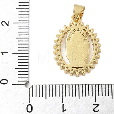 Brass Micro Pave Cubic Zirconia Pendants KK-P293-27G-1