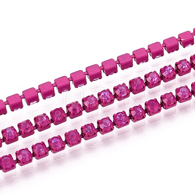 Iron Rhinestone Cup Chains CH-T006-05B-21-1