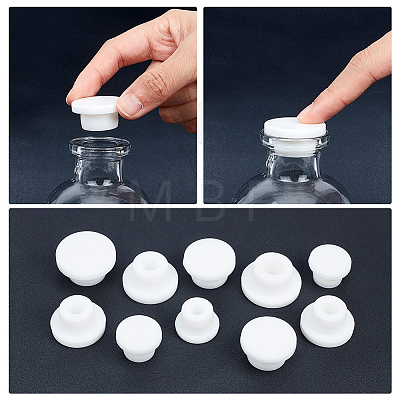 Gorgecraft 20Pcs 5 Styles Silicone Hole Plugs FIND-GF0004-26-1