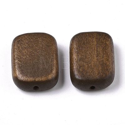 Painted Natural Wood Beads WOOD-R265-07D-1