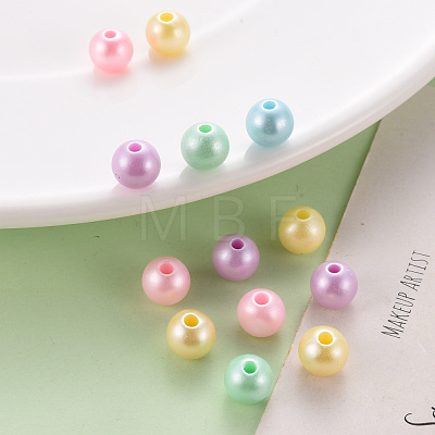 Opaque Acrylic Beads X-MACR-S370-H8mm-1