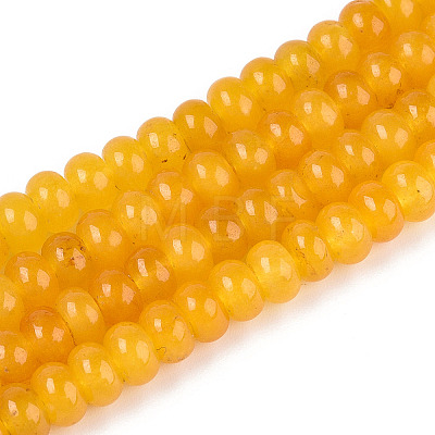 Dyed Natural White Jade Beads Strands X-G-T139-59A-07-1