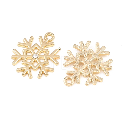 Christmas Alloy Rhinestone Pendants FIND-B059-06G-01-1
