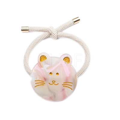 Cute Cat Cellulose Acetate Hair Ties PW-WG9D91B-03-1