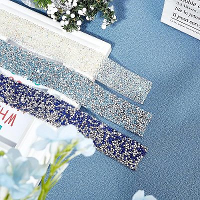 Glitter Resin Hotfix Rhinestone DIY-FG0001-51-1