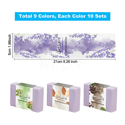   90Pcs 9 Colors Soap Paper Tag DIY-PH0008-13B-1