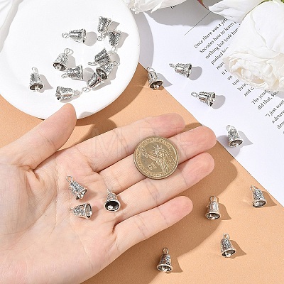 20Pcs Tibetan Style Alloy Bell Pendants FIND-YW0010-58-1