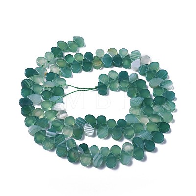 Dyed Natural Agate Beads Strands G-F595-A06-1