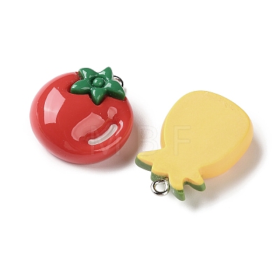Opaque Resin Pendants RESI-I352-04P-1