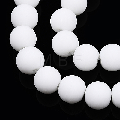 Opaque Glass Beads Strands GLAA-T032-P8mm-MD02-1