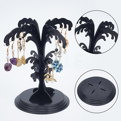 Spray Shaped Plastic Earring Display Trees EDIS-WH0016-037-1