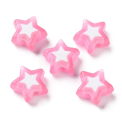 Star Acrylic Beads TACR-C001-02-1