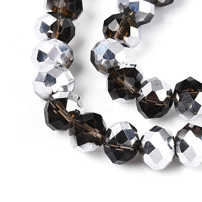 Electroplate Glass Beads Strands GR8MMY-01S-1