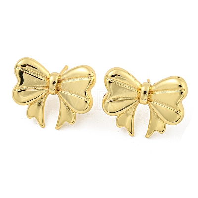 Rack Plating Brass Stud Earrings EJEW-M247-30A-G-1