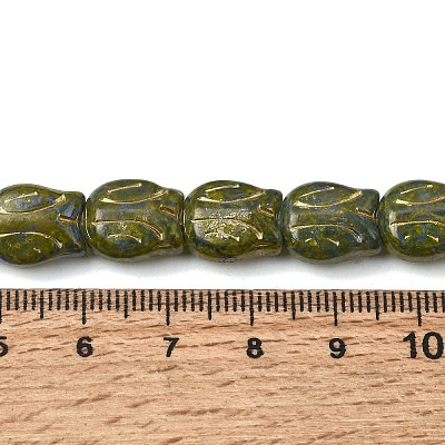 Painted Glass Beads Strands GLAA-Z021-20B-1