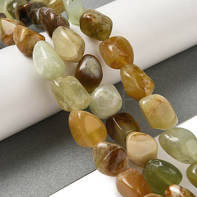 Natural Xiuyan Jade Beads Strands G-B078-D19-04-1