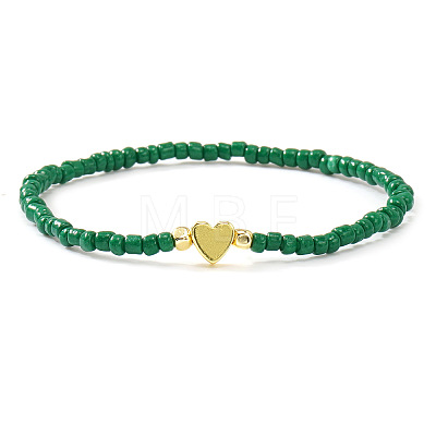 Christmas Brass & Resin Beaded Stretch Bracelets TY5833-4-1