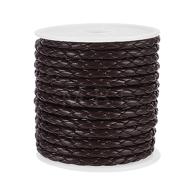 4-Ply Round Imitation Leather Braided Cord LC-WH0003-10D-1