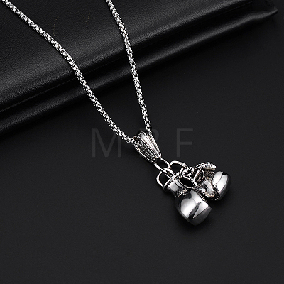 Alloy Pendant 201 Stainless Steel Chain Necklaces for Men FS-WG1D596-03-1