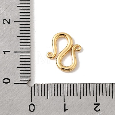 Brass S-Hook Clasps KK-P340-47G-1