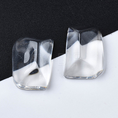 Transparent Rectangle Resin Cabochons CRES-N031-006A-A01-1