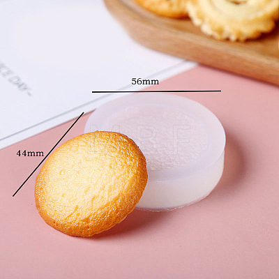 Round Cookies DIY Food Grade Silicone Fondant Molds PW-WG82670-05-1
