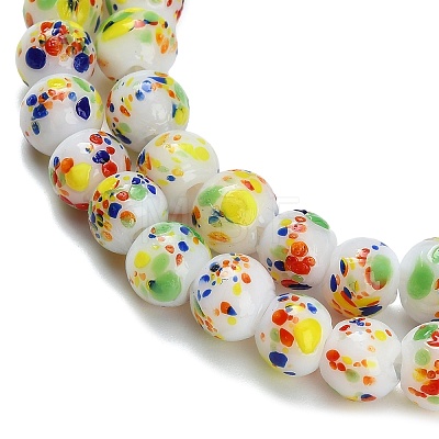 Handmade Lampwork Beads Strands LAMP-H071-01B-03-1