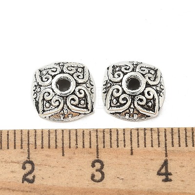 Tibetan Style Alloy Bead Caps TIBE-P003-71AS-1