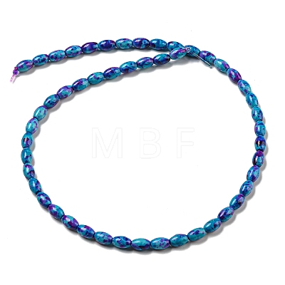 Spray Painted Synthetic Turquoise Beads Strands G-E617-B07-03B-1