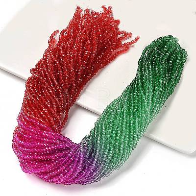 Transparent Painted Glass Beads Strands DGLA-A034-T1mm-A24-1